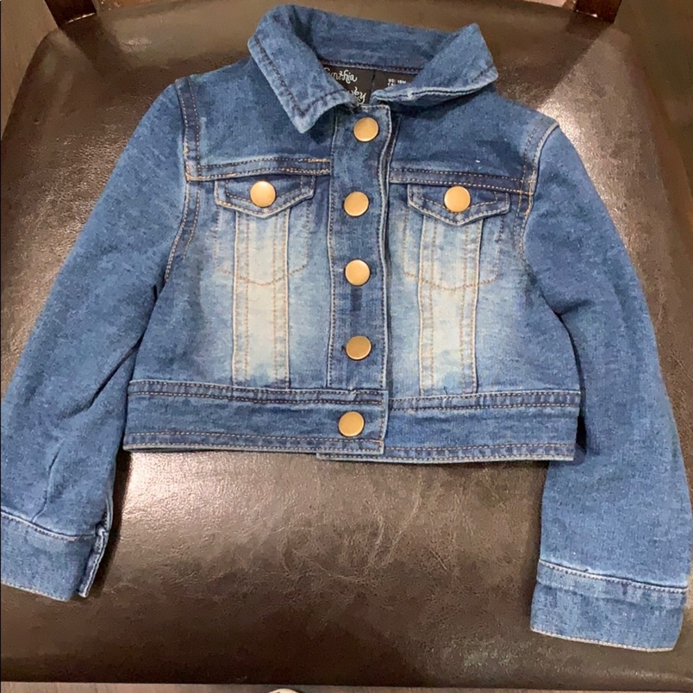 Cynthia Rowely toddler girl denim jacket 18M